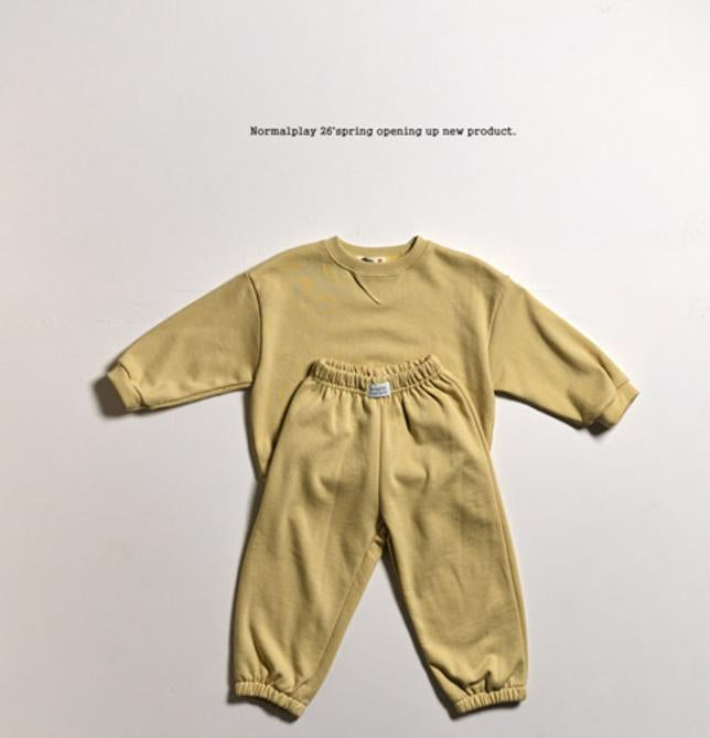 [JUNIOR] Soft sweat top & bottom set