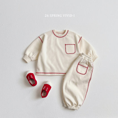 [KIDS] Rib-Trim Pocket Jogger Pants