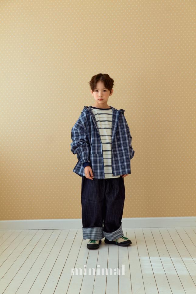 [KIDS] Brimmed Check Jacket