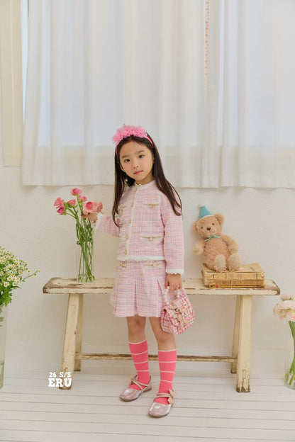[KIDS] Tweed Two-Piece Set