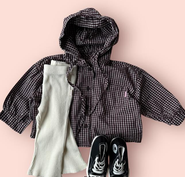 [KIDS] Playful hooded windbreaker
