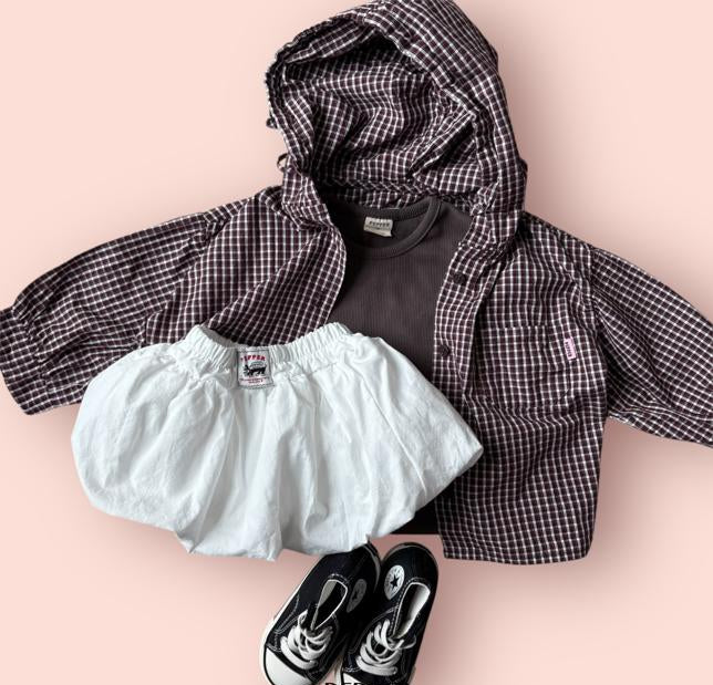 [KIDS] Playful hooded windbreaker