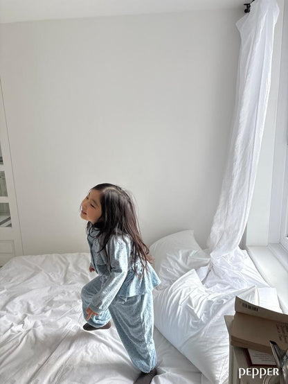 [KIDS] Polka dot ruffle jogger pants