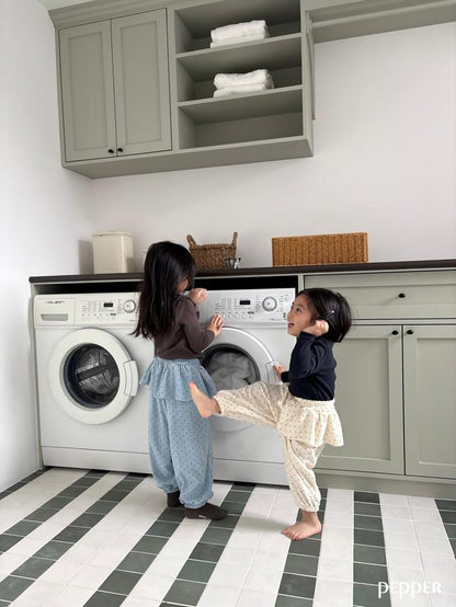 [KIDS] Polka dot ruffle jogger pants