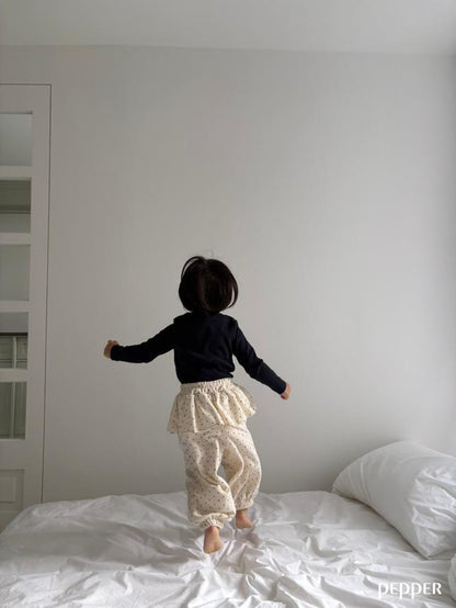 [KIDS] Polka dot ruffle jogger pants
