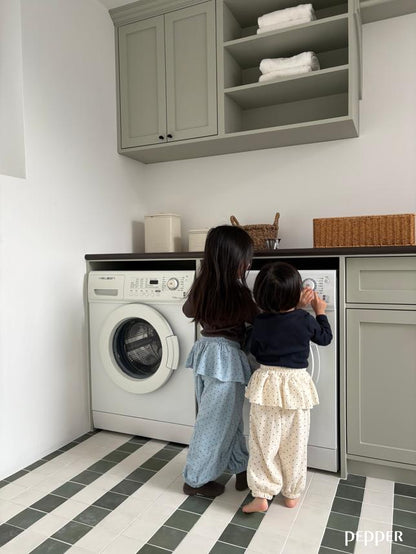 [KIDS] Polka dot ruffle jogger pants