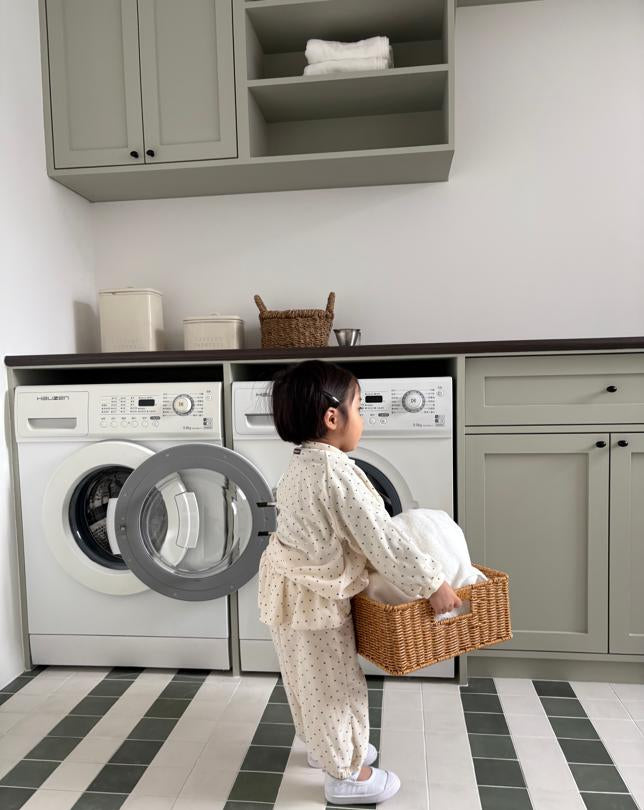 [KIDS] Polka dot terry cloth cardigan