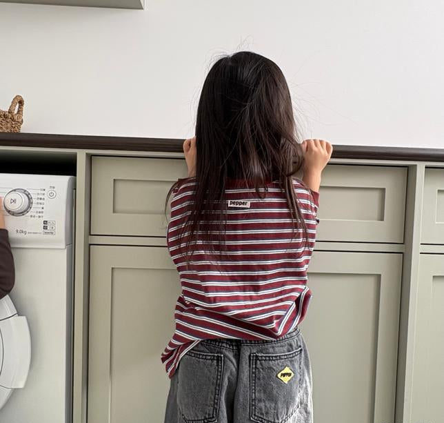 [KIDS] Pepper striped T-shirt