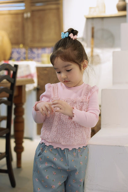 [KIDS/JUNIOR] Spring Lace Double-Layer Blouse