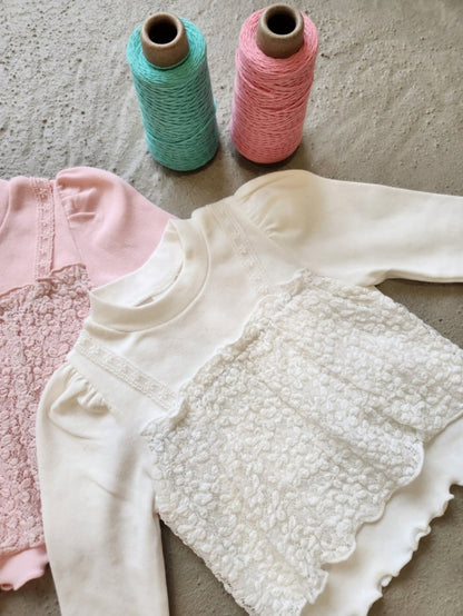 [KIDS/JUNIOR] Spring Lace Double-Layer Blouse