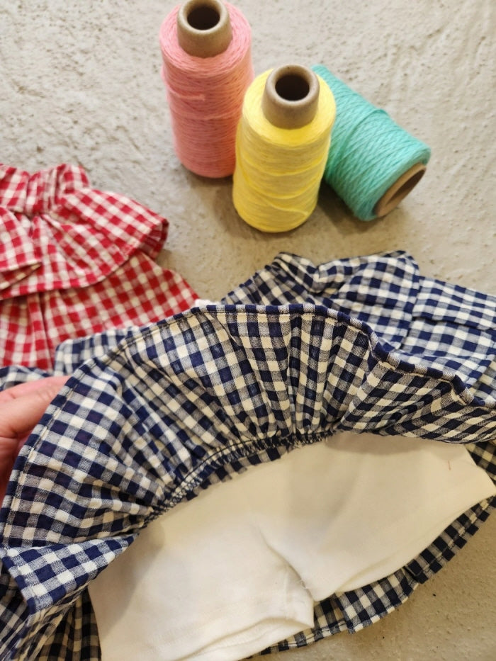 [KIDS/JUNIOR] Checked Tiered Skirt