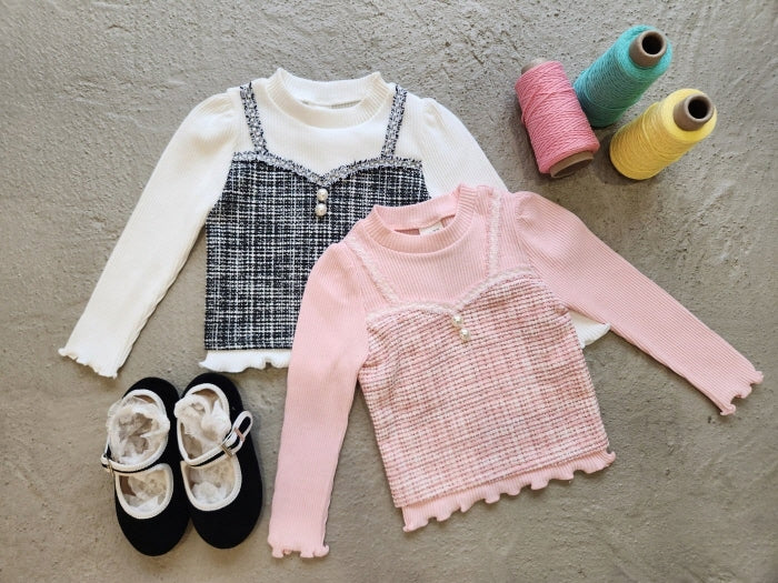 [KIDS/JUNIOR] Tweed blouse