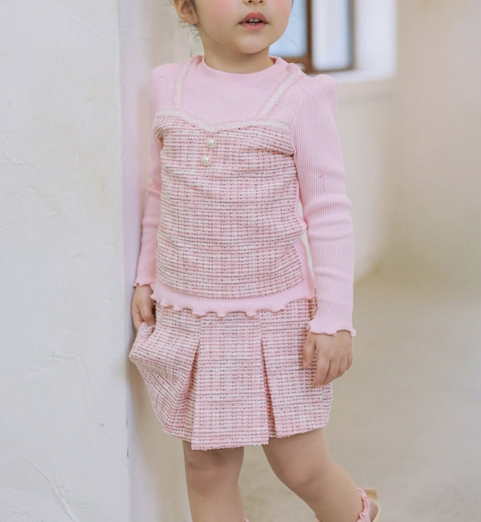 [KIDS/JUNIOR] Tweed Skort