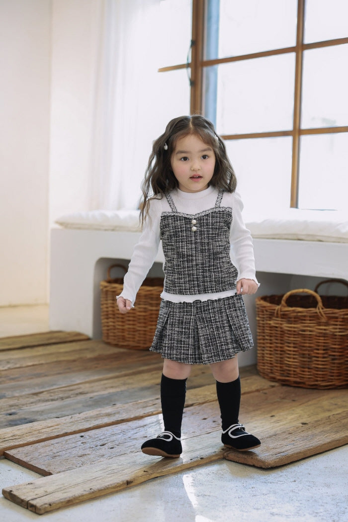 [KIDS/JUNIOR] Tweed Skort