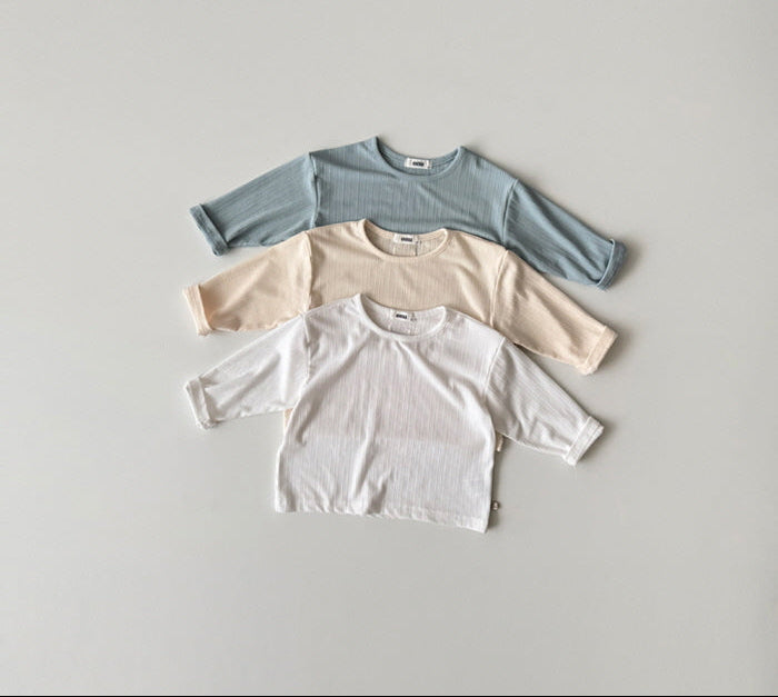 [KIDS] Modal ribbed T-shirt