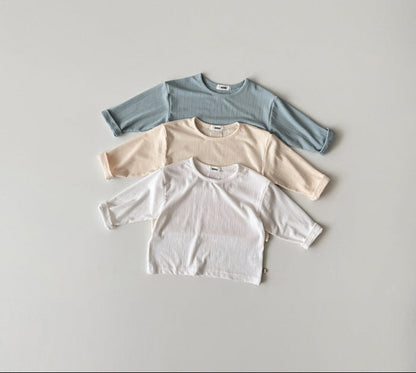 [KIDS] Modal ribbed T-shirt