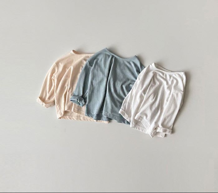 [KIDS] Modal ribbed T-shirt