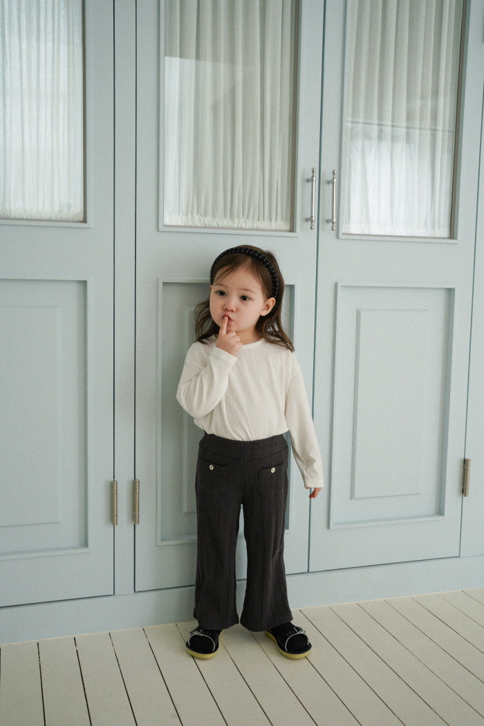 [KIDS] Modal ribbed T-shirt