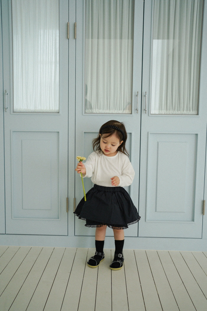 [KIDS] Modal ribbed T-shirt