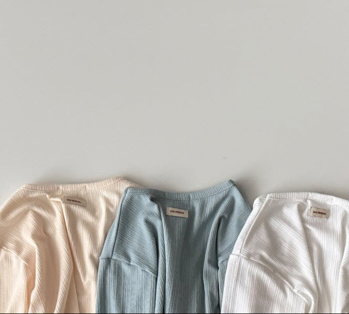 [KIDS] Modal ribbed T-shirt