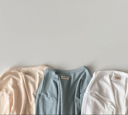 [KIDS] Modal ribbed T-shirt