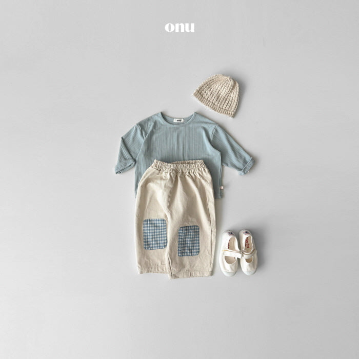 [KIDS] Modal ribbed T-shirt