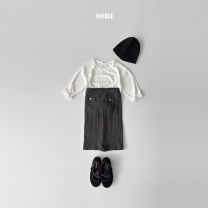 [KIDS] Modal ribbed T-shirt