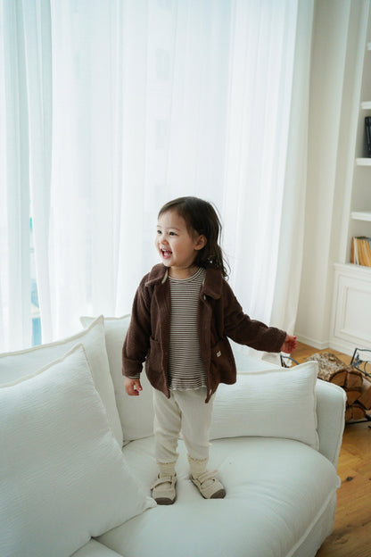 [KIDS] Collared cardigan
