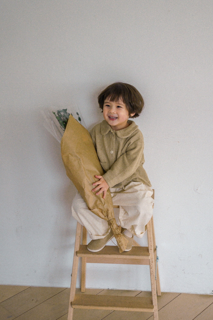 [KIDS] Collared cardigan