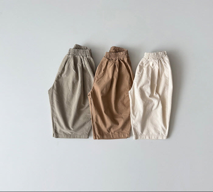 [KIDS] Pleated Cotton Pants