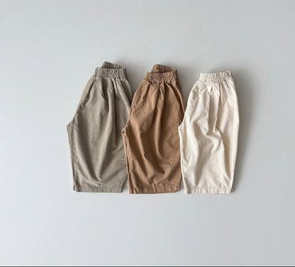 [KIDS] Pleated Cotton Pants