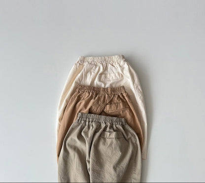 [KIDS] Pleated Cotton Pants
