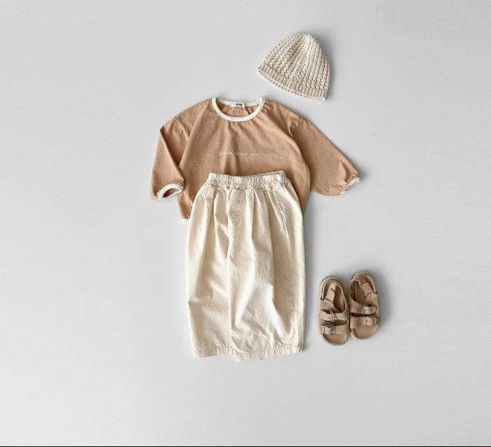 [KIDS] Pleated Cotton Pants