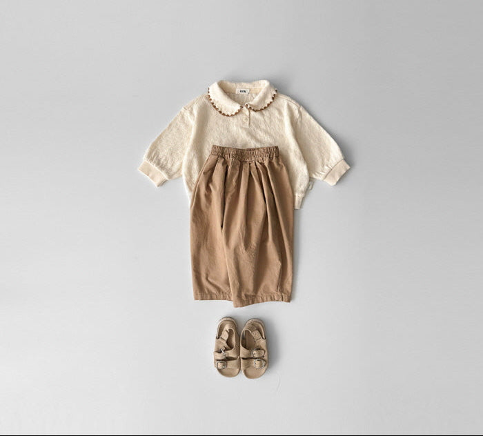 [KIDS] Pleated Cotton Pants