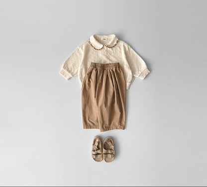 [KIDS] Pleated Cotton Pants
