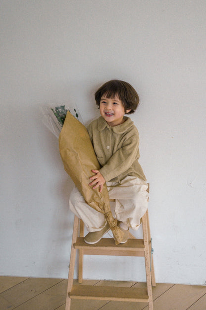 [KIDS] Pleated Cotton Pants