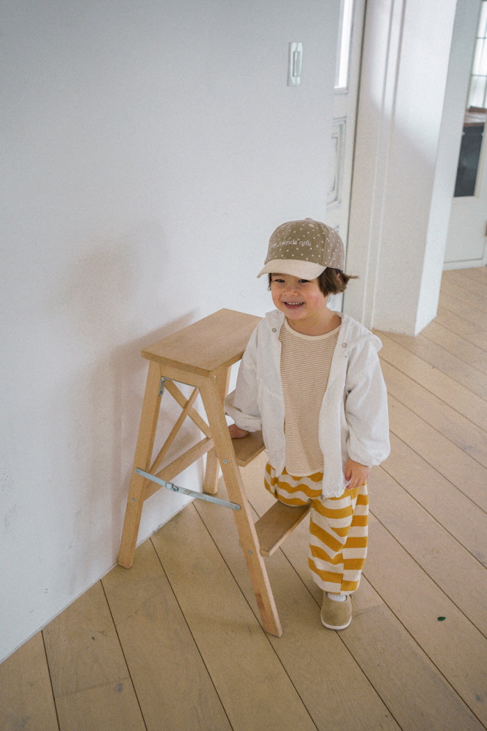 [KIDS] Hooded panel windbreaker