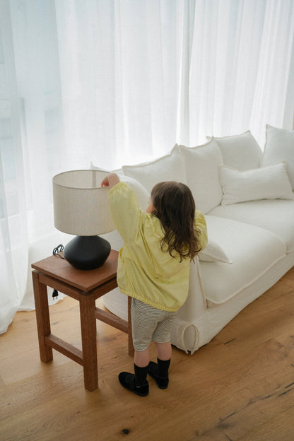 [KIDS] Hooded panel windbreaker