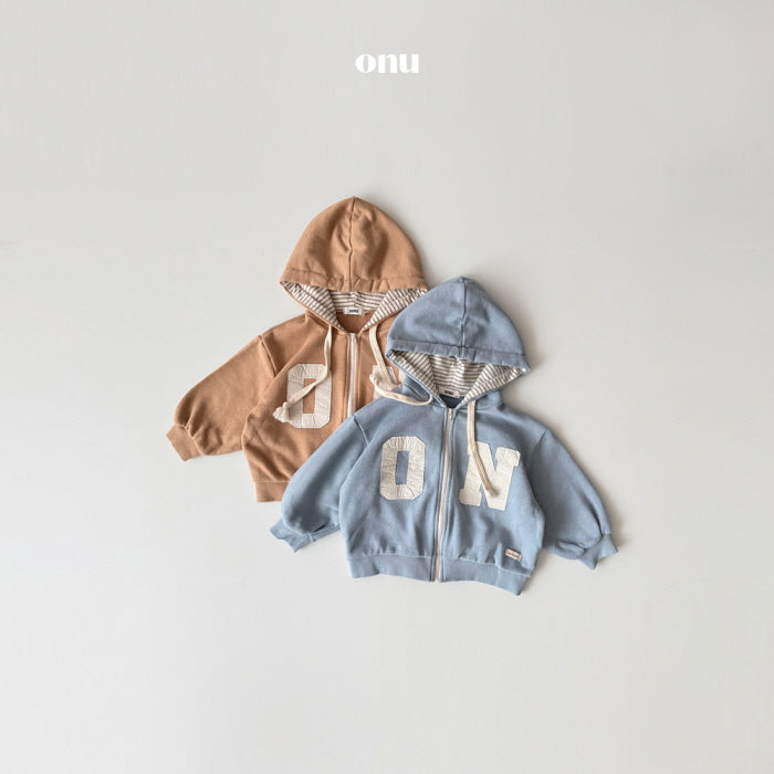 [KIDS] Patch hoodie zip-up