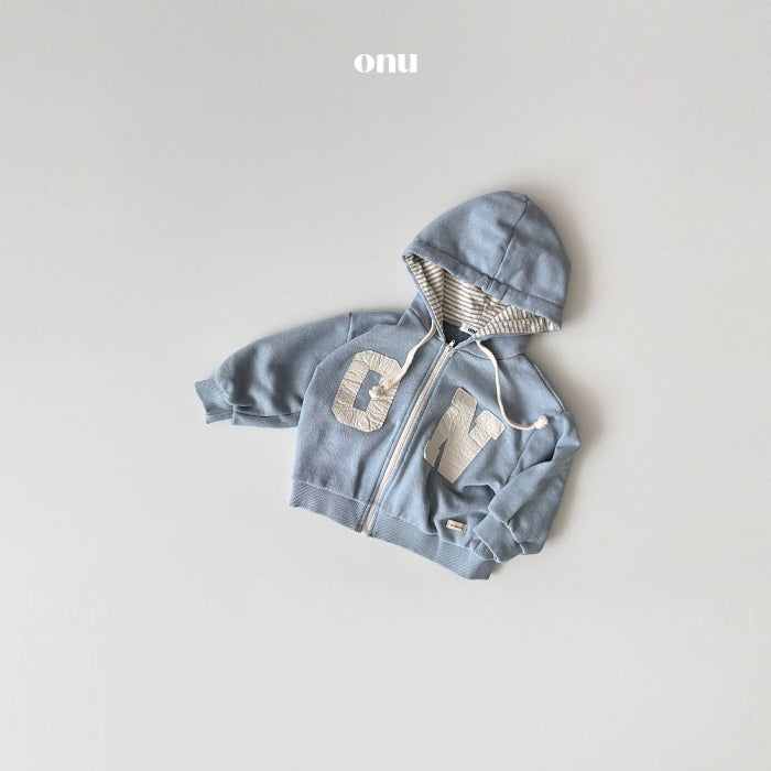 [KIDS] Patch hoodie zip-up