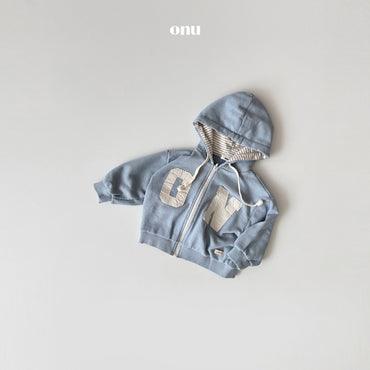 [KIDS] Patch hoodie zip-up