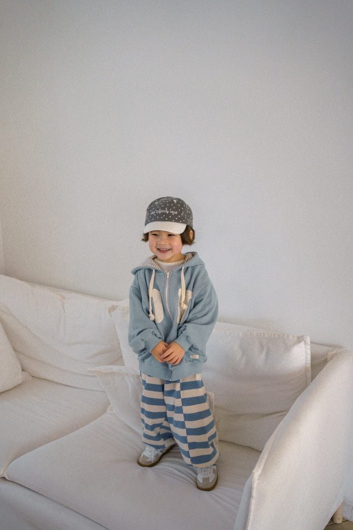 [KIDS] Patch hoodie zip-up