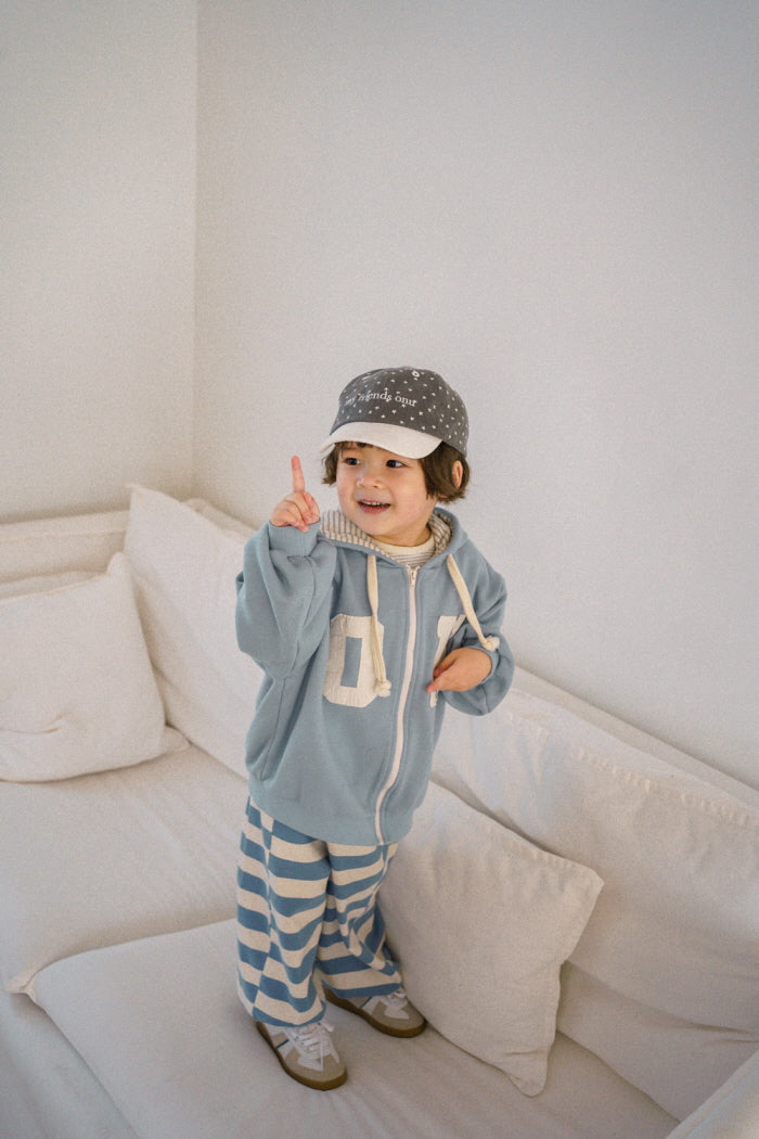 [KIDS] Patch hoodie zip-up