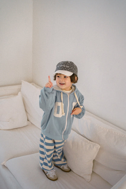 [KIDS] Patch hoodie zip-up