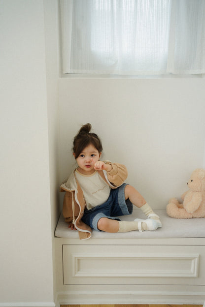 [KIDS] Patch hoodie zip-up