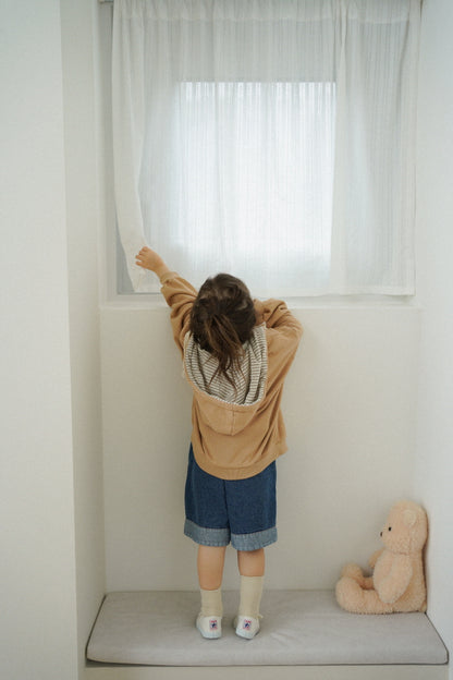 [KIDS] Patch hoodie zip-up