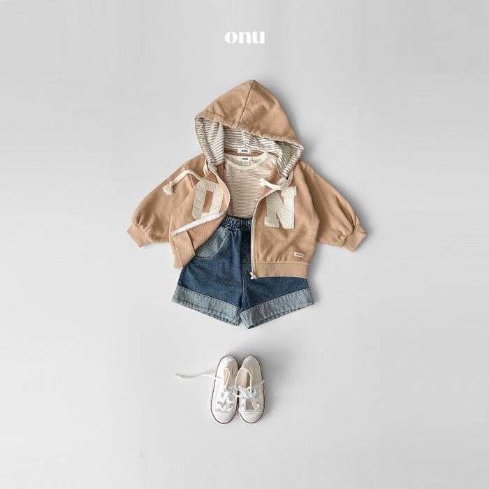 [KIDS] Patch hoodie zip-up