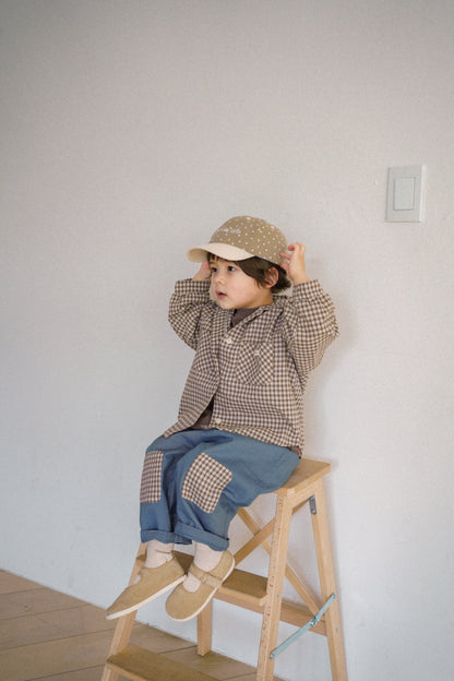 [KIDS] Plaid patch pants