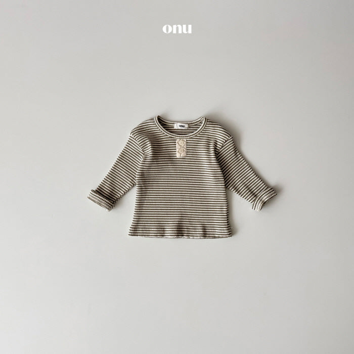 [BABY] Half-button T-shirt