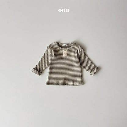 [BABY] Half-button T-shirt